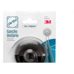 Gancho Metal Arthi Com Fixacao Adesiva 700G Preto - 3437