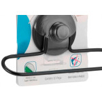 Porta Toalha De Rosto Metal Arthi Com Fixacao Adesiva Preto - 3441