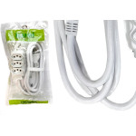 Extensao Ilumi Pp 2 Polos + Terra 20A. 2,5Mm Branca 1,5M - 1699951
