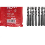Broca Aco Rapido Cortag 8,0Mm - 61925 - Kit C/10 Pecas