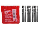 Broca Aco Rapido Cortag   7/64'' - 61941 - Kit C/10 Pecas