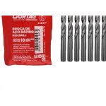 Broca Aco Rapido Cortag   13/64'' - 61947 - Kit C/10 Pecas