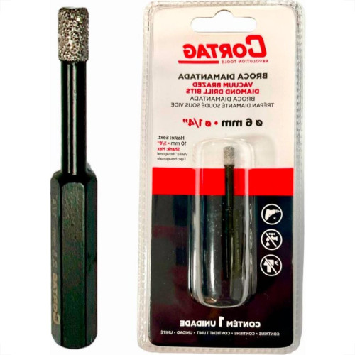 Broca Diamantada Cortag 6Mm - 62128