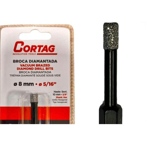Broca Diamantada Cortag 8Mm - 62129