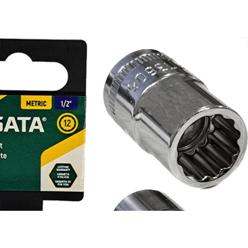 Soquete Estriado Sata 1/2'' - 11Mm