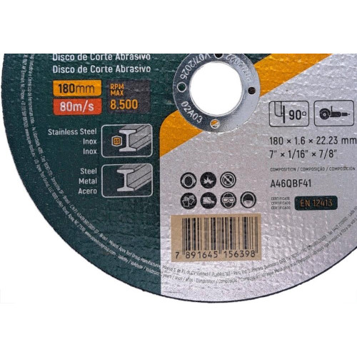 Disco Aco Inox Sata 7'' X 1/16'' X 7/8'' - St55054G