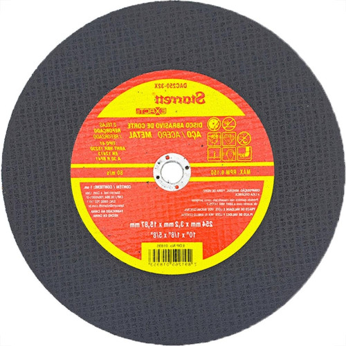 Disco Corte Ferro Starrett 10''X1/8''X5/8'' - Kit C/6 Pecas