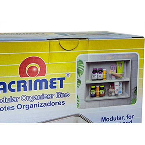 Organizador Acrimet Para Gaveta Pequeno 16 X 8 X 5,5Cm Caixa Com 4 Pecas