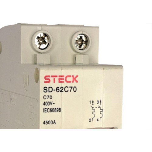 Kit C/2 - Disjuntor Steck ''Din'' Bipolar 70A. C