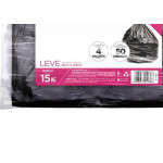 Saco De Lixo Superpro Bettanin 150L - 85X100Cm Preto Com 50 Pecas