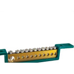 Barramento Steck Terra 11 Terminais Verde- Sbt11
