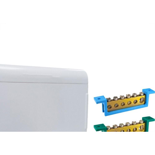 Centrinho Steck Pvc Embutir Branco Para 12 Disjuntores Din Com Barramento
