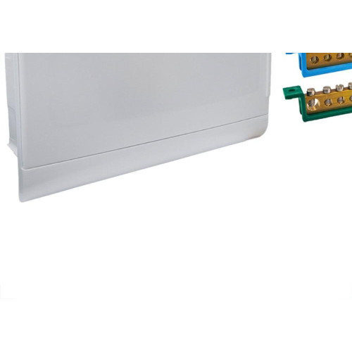 Centrinho Steck Pvc Embutir Branco Para 16 Disjuntores Din Com Barramento
