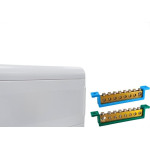 Centrinho Steck Pvc Embutir Branco Para 16 Disjuntores Din Com Barramento