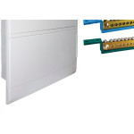 Centrinho Steck Pvc Embutir Branco Para 24 Disjuntores Din Com Barramento