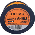 Linha Para Pedreiro 1 Fio Unifio 100M Laranja - Kit C/12 Pecas