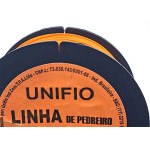 Linha Para Pedreiro 1 Fio Unifio 100M Laranja - Kit C/12 Pecas