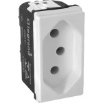 Modulo Pial Pop Branco 1 Tomada 2P+T 10A. - Lg030