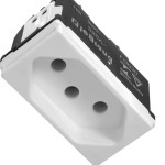 Modulo Pial Pop Branco 1 Tomada 2P+T 10A. - Lg030