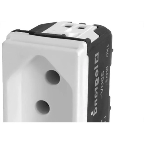 Modulo Pial Pop Branco 1 Tomada 2P+T 10A. - Lg030