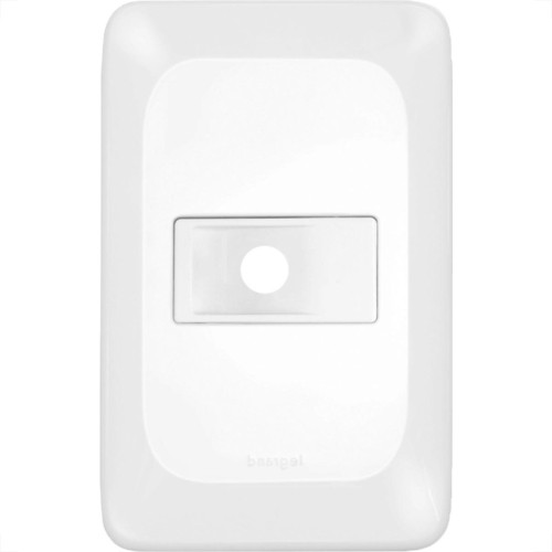 Placa Pial Pop Branca 4X2 - Saida Fio Lgp20F