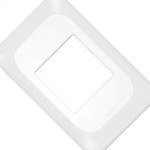 Placa Pial Pop Branca 4X2 - 2 Modulos Juntos Lgp22