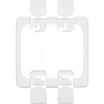 Kit C/4 - Placa Pial Pop Branca 4X4 - Cega Lgp40