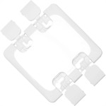 Kit C/4 - Placa Pial Pop Branca 4X4 - Cega Lgp40