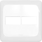 Placa Pial Pop Branca 4X4 - 1 Modulo+1 Modulo Lgp42