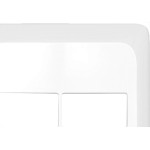 Placa Pial Pop Branca 4X4 - 1 Modulo+1 Modulo Lgp42