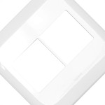 Kit C/2 - Placa Pial Pop Branca 4X4 - 2 Modulos+2 Modulos...