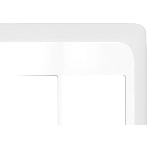 Kit C/2 - Placa Pial Pop Branca 4X4 - 2 Modulos+2 Modulos...
