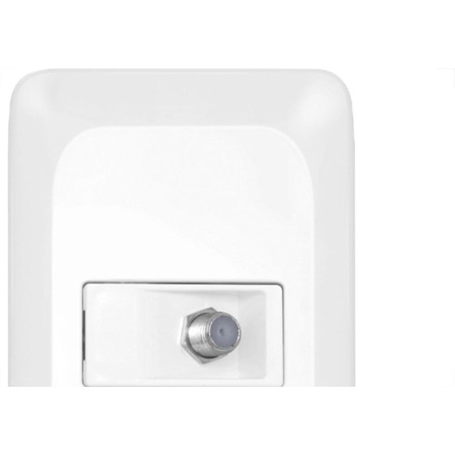 Conjunto Pial Pop Modulo Com Placa 4X2 - 1 Tomada Antena Tv. Tipo F