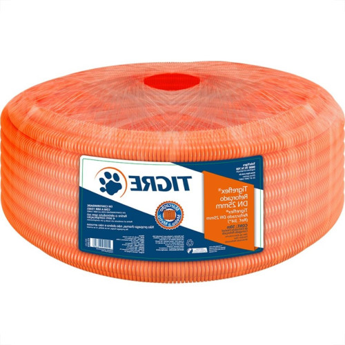 Conduite Corrugado Tigre Laranja Reforcado 1'' - 25M