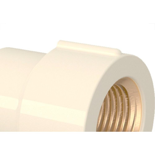 Luva Agua Quente Cpvc Aquatherm Tigre Transposicao 22Mmx1/2'' - Kit C/20 Pecas