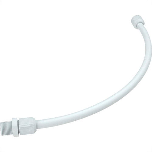 Engate Flexivel Branco Pvc Tigre 50Cm - Kit C/20 Pecas