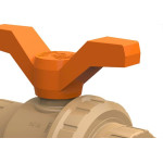 Registro Esfera Pvc Com Uniao Roscavel Tigre   2''