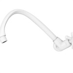 Torneira Bica Movel Pia Parede Abs Tigre Cross Branca - 300000470