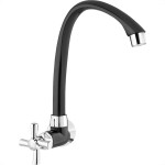 Torneira Bica Movel Pia Parede Abs Tigre Cross Preta - 300000629
