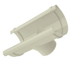Bocal De Saida Para Calha Tigre Aquapluv 125Mm Bege