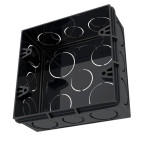 Caixinha De Luz Pvc Tigre Preta 4X4 Pesada - Kit C/12 Pecas