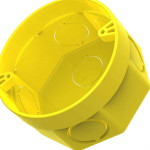 Caixinha De Luz Pvc Tigre Amarela 3X3 - Kit C/12 Pecas