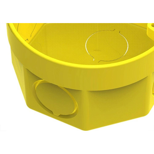 Caixinha De Luz Pvc Tigre Amarela 3X3 - Kit C/12 Pecas