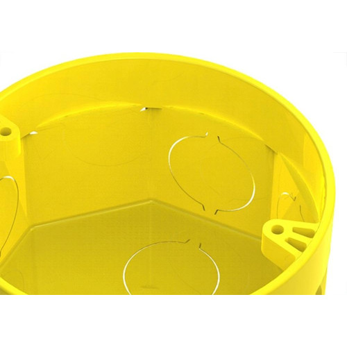 Caixinha De Luz Pvc Tigre Amarela 3X3 - Kit C/12 Pecas