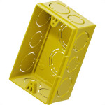 Caixinha De Luz Pvc Tigre Amarela 4X2 - Kit C/24 Pecas