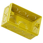 Caixinha De Luz Pvc Tigre Amarela 4X2 - Kit C/24 Pecas
