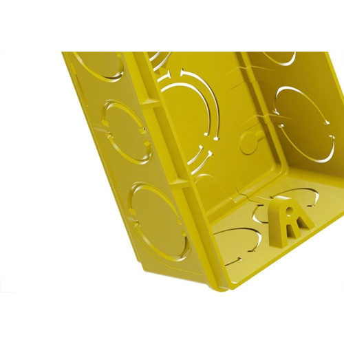 Caixinha De Luz Pvc Tigre Amarela 4X2 - Kit C/24 Pecas