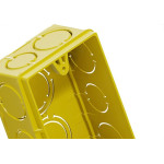 Caixinha De Luz Pvc Tigre Amarela 4X2 - Kit C/24 Pecas