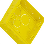 Caixinha De Luz Pvc Tigre Amarela 4X4 - Kit C/12 Pecas