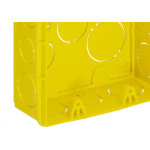 Caixinha De Luz Pvc Tigre Amarela 4X4 - Kit C/12 Pecas